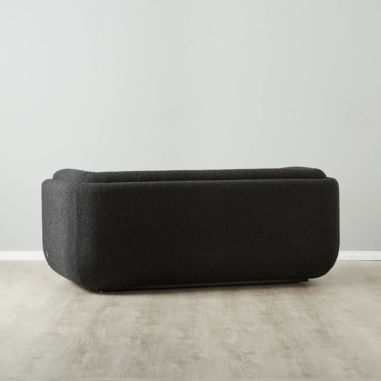 Black Boucle 2-Seater Sofa