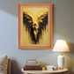 Golden Angel Abstract Wood Print Wall Art 18x23 Inches