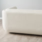 Chestnut White Woven 2-Seater Fabric Sofa