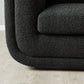 Black Boucle 2-Seater Sofa