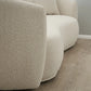 Cream Boucle Luxurious 3-Seater Sofa