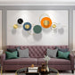 Multicircle Zigzag 3D Luxurious Metal Wall Art