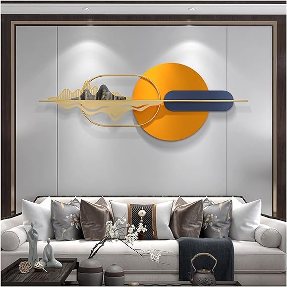 3D Waves Magnificent Luxurious Metal Wall Art