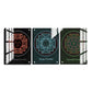 Set of 3 Prosperity & Wealth Yantra Wood Print Wall Art