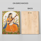 Maa Saraswati Ji Modern Wood Print Wall Art