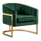 Modern Chair Gold Stainless Steel Armchair Sofa