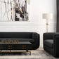 Black Boucle 2-Seater Sofa