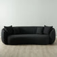 Black Boucle Luxurious 3-Seater Sofa