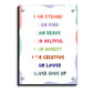 Positive Affirmations Wood Print Wall Art