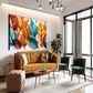 Colorful Leaves Luxury Wall Art Painting