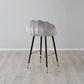 Luxurious Contemporary Velvet Barstool Grey