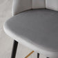 Luxurious Contemporary Velvet Barstool Grey