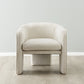 Mid-Century Modern Premium Velvet Armchair Cream