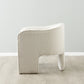 Mid-Century Modern Premium Velvet Armchair Cream