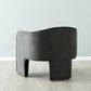 Mid-Century Modern Premium Velvet Armchair Charcoal