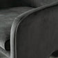 Mid-Century Modern Premium Velvet Armchair Charcoal