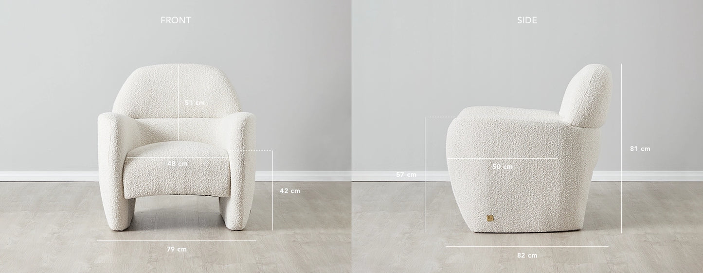 Premium Occasional Boucle Chair