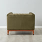 Olive Green Velvet Occasional Chair