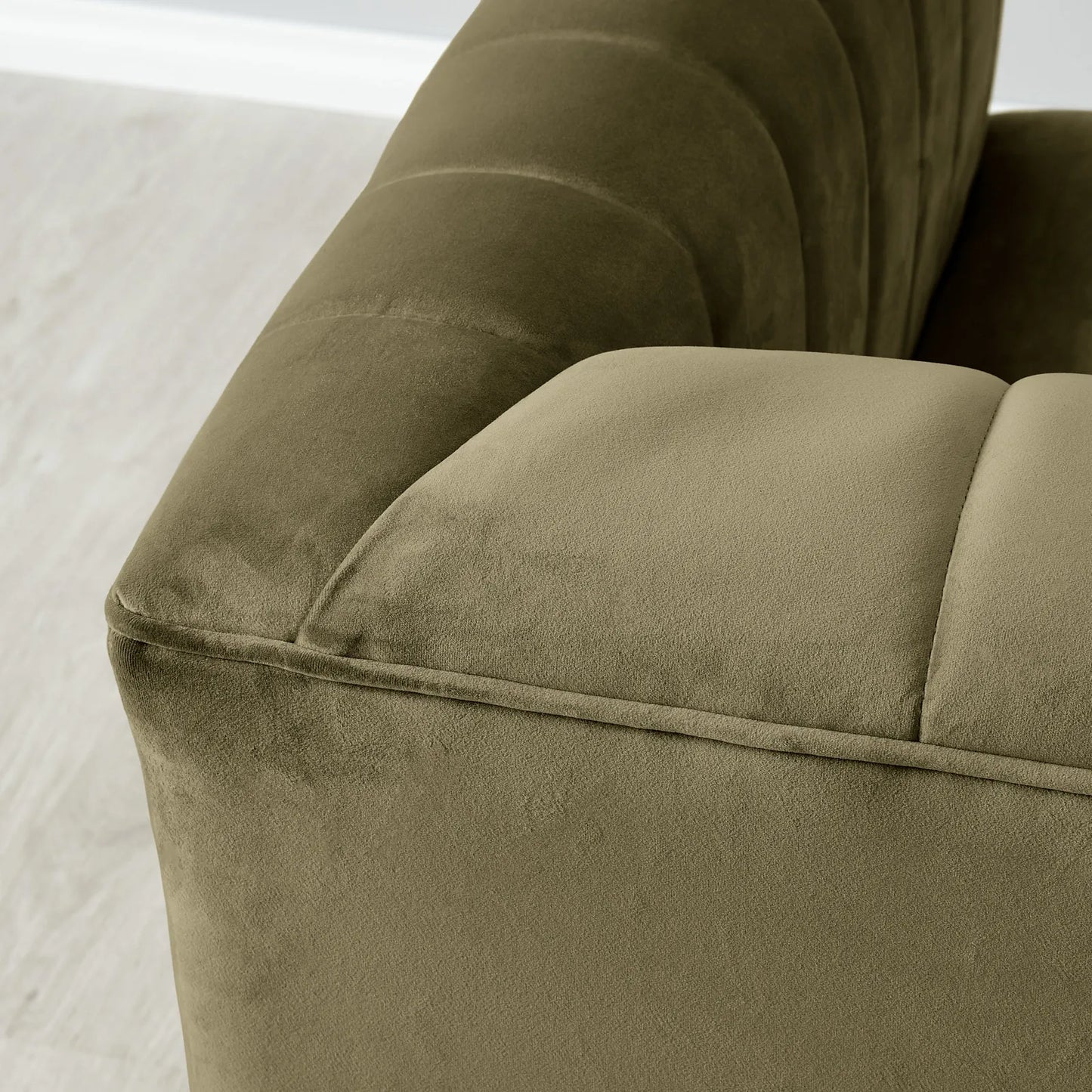 Olive Green Velvet Occasional Chair