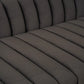 Charcoal Velvet 3-Seater Sofa