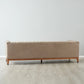 Beige Velvet 3-Seater Sofa