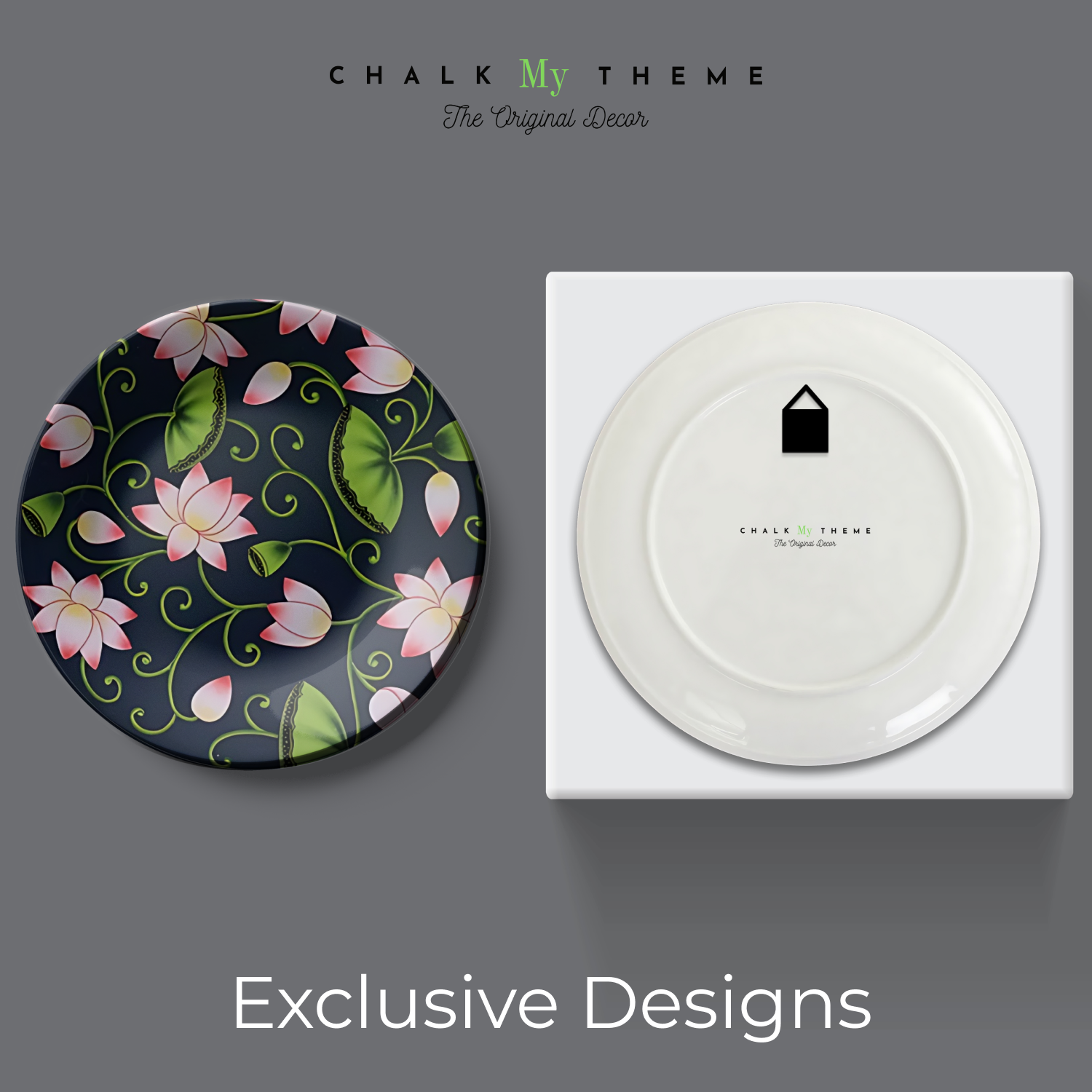 Sophisticated ceramic wall hanging plates for business