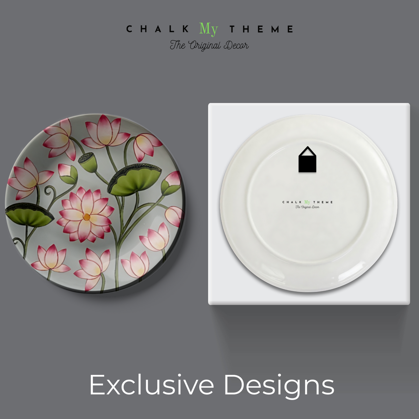 Elegant Design set of 3 nature wall plates for business