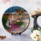 beautiful women reading book modern decorative wall plates