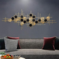 3D Honeycomb Luxurious Metal Wall Art