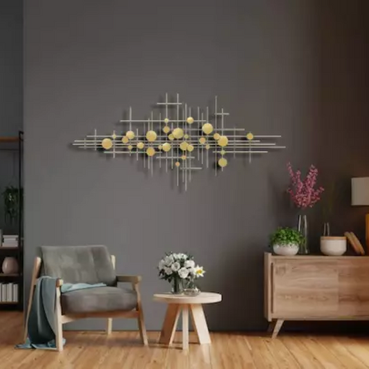 Abstract Capsule Metal Wall Art