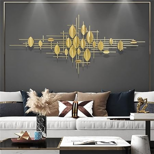 Golden Exquisite Sculpture Metal Wall Art