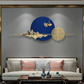 Metallic Ocean's Embrace Luxurious 3D Metal Wall Art