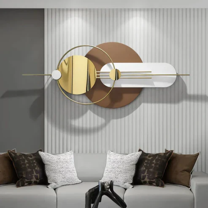 Multilayer Overlapping Luxurious 3D Metal Wall Art