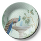 Graceful ceramic art for interior design Peacock Sitting on fountain hanging plates on wall