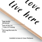 Joy and Love Live Here Wood Print Wall Art