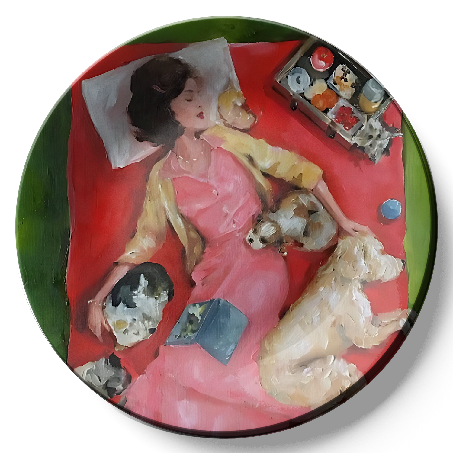 Sleeping Beauty decorative ceramic plates