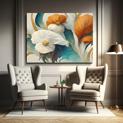 Colorful Flowers Luxury Wall Art Painting