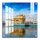 Golden Temple Square Wood Print Wall Art