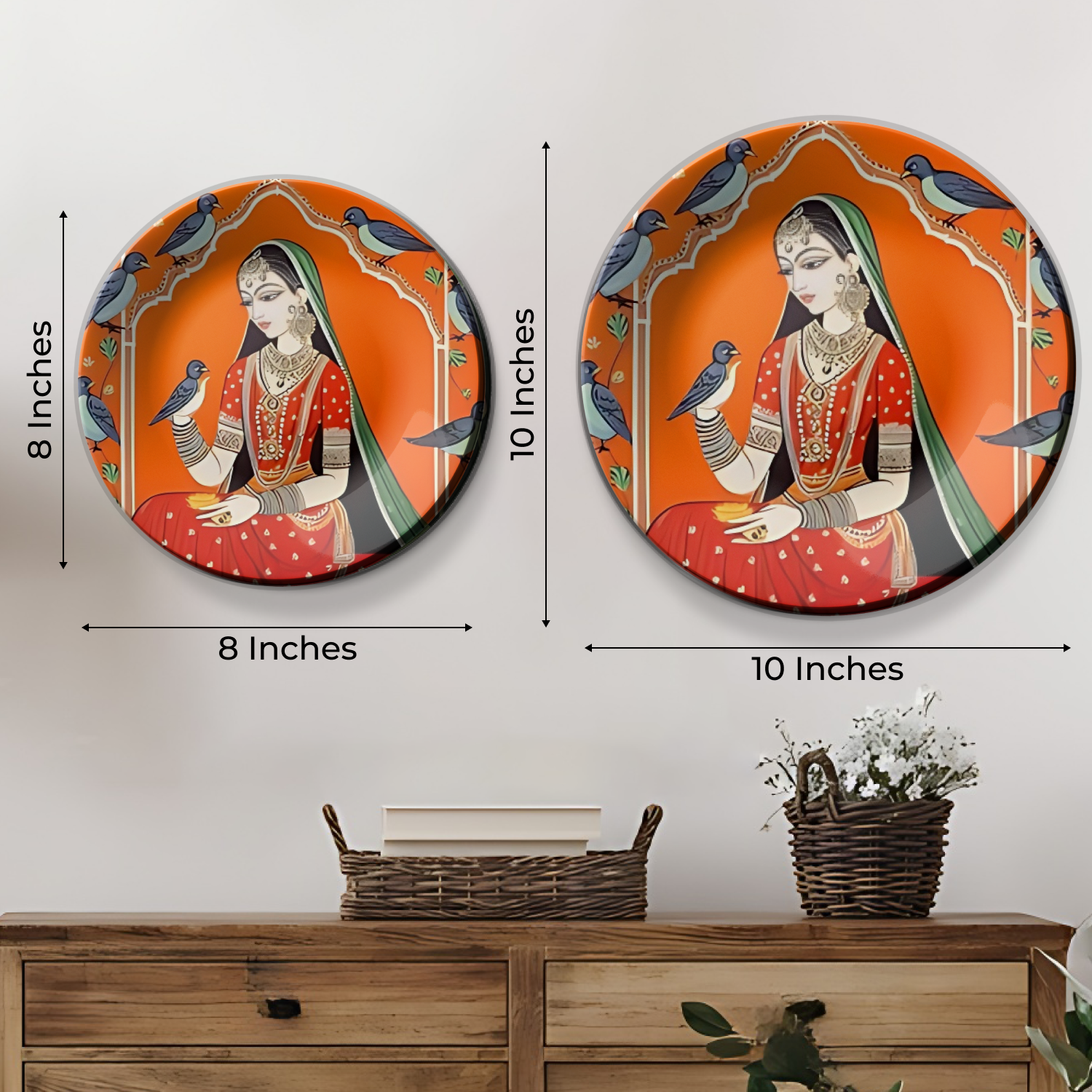 Traditional Women plate art