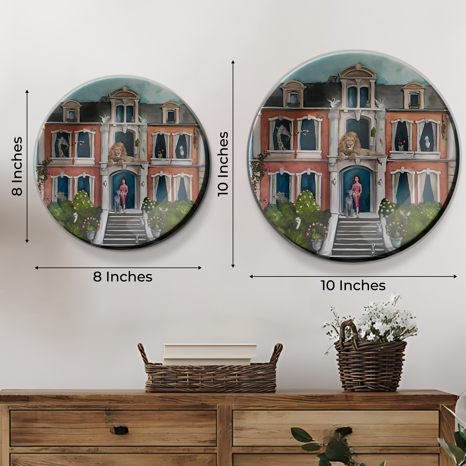 welcome home ceramic wall plates