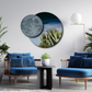 Sky and Earth Landscape Round Wood Print Wall Art