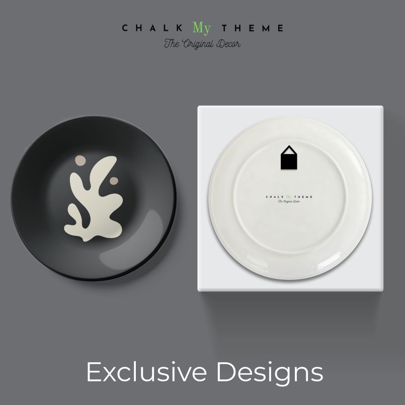 Stylish Set of 4 Minimalistic Art Clam Luxury Wall Plates to Enhance Your Living Space