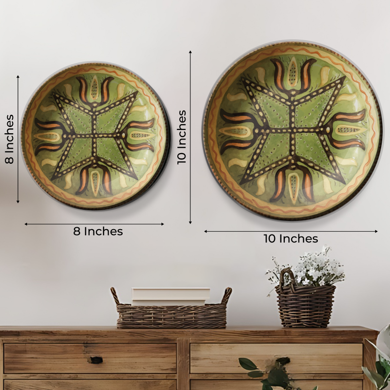 set of 3 Assorted German Dish Art Wall Plates Art Décor Set for Vintage-inspired Vibes