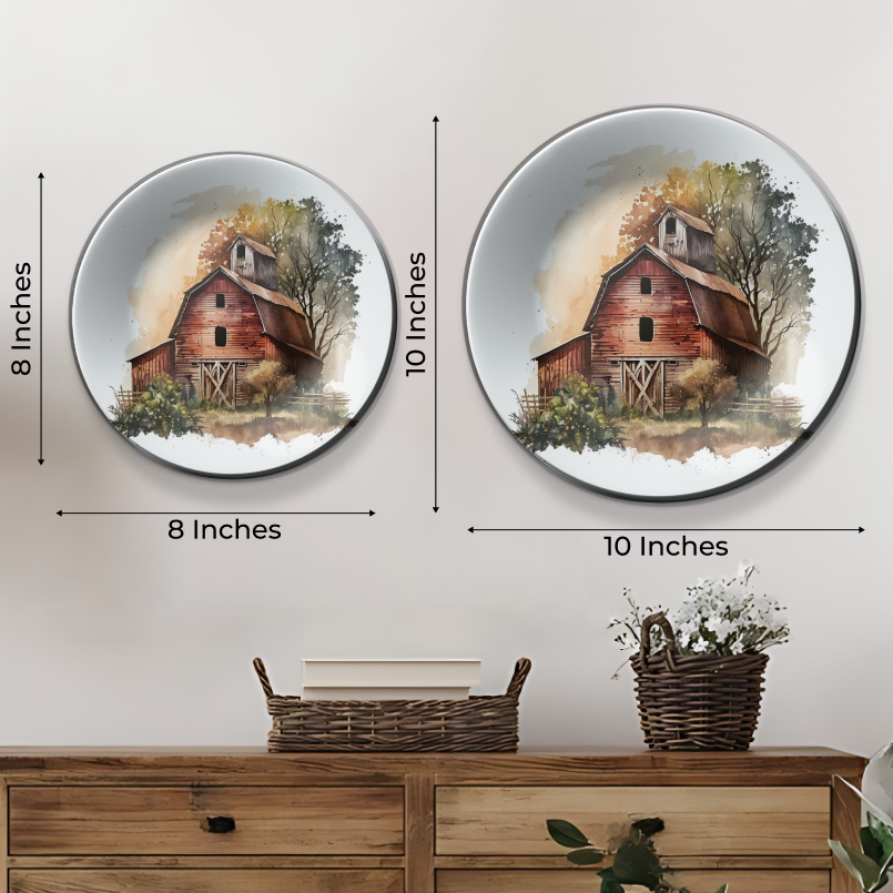 Set of 5 Farmhouse Wall Plates Art Décor to Add Rustic Charm to Home Ambiance