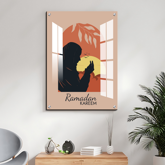 Ramadan Kareem Boho Wood Print Wall Art