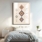 Geometric Diamonds Boho Wood Print Wall Art