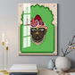 Shrinath Ji Pichwai Wood Print Wall Art Green