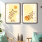 Boho Plants Wood Print Wall Art Set of 2