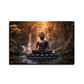 Buddha Meditating in Peace Wood Print Wall Art