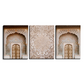 Morocco Oriental Bohemian Door Wood Print Wall Art Set of 3